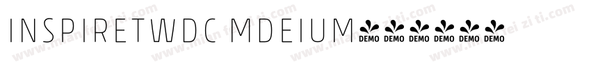 InspireTWDC Mdeium字体转换